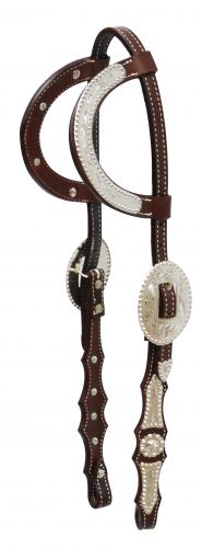 Showman Argentina cow leather show headstall 13095