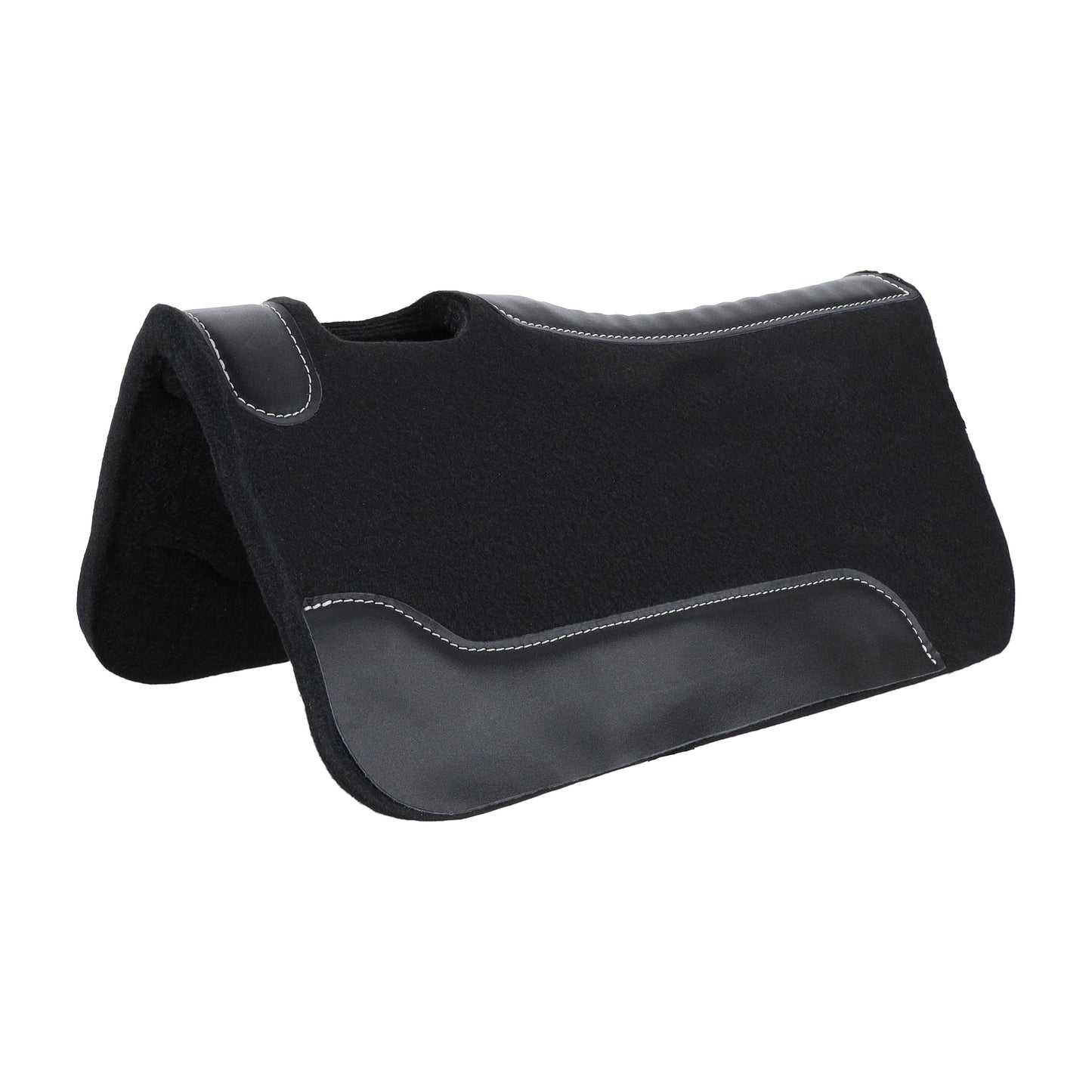 24" x 24" Black Contoured Felt Saddle Pad 14-4595