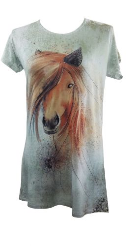 "Preppy Horse" Round Neck T-Shirt 1604500