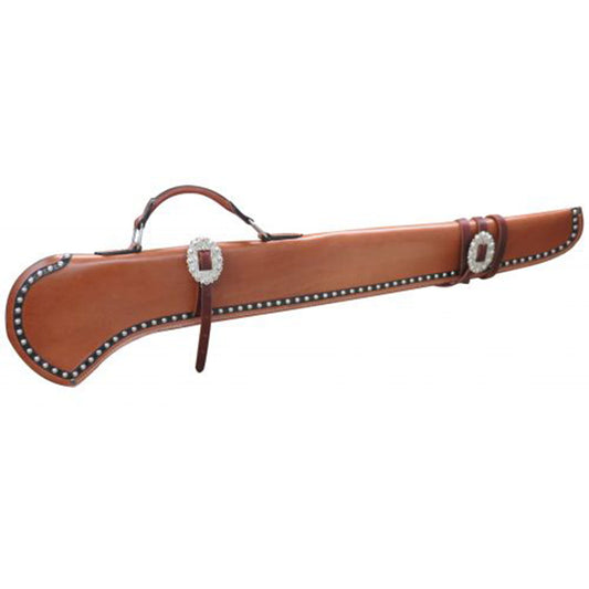 Showman 40" Smooth Leather Gun Scabbard with Silver Studs 176138