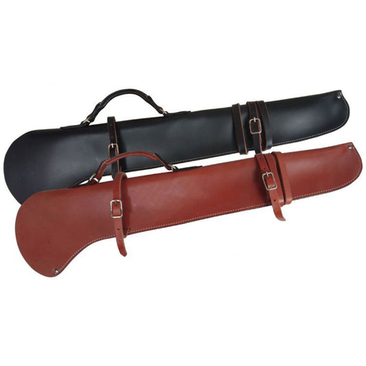 Showman 34" leather gun scabbard with silver buckles 177676