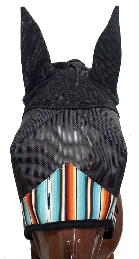 Showman Serape Southwest Print Fly Mask with Ears 178048