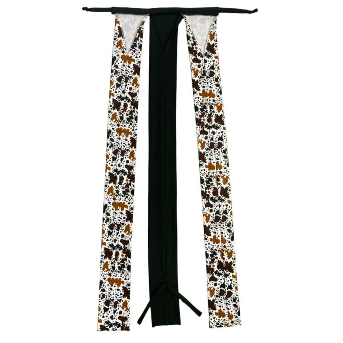 Showman Cow Print Braid-In Lycra Tail Bag 178485