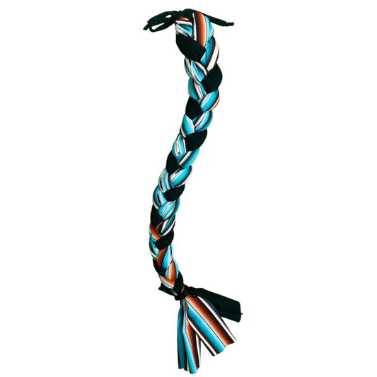 Showman Teal Serape Braid-In Lycra Tail Bag 178560