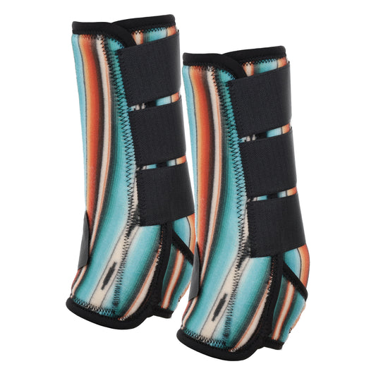 Showman Teal Serape Elite Equine Sports Medicine Boot 178586