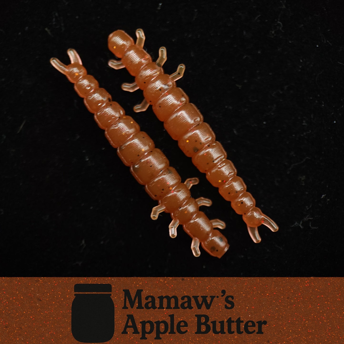Jar of 1.3" Caddis Fly Larvae "Stream Weaver"