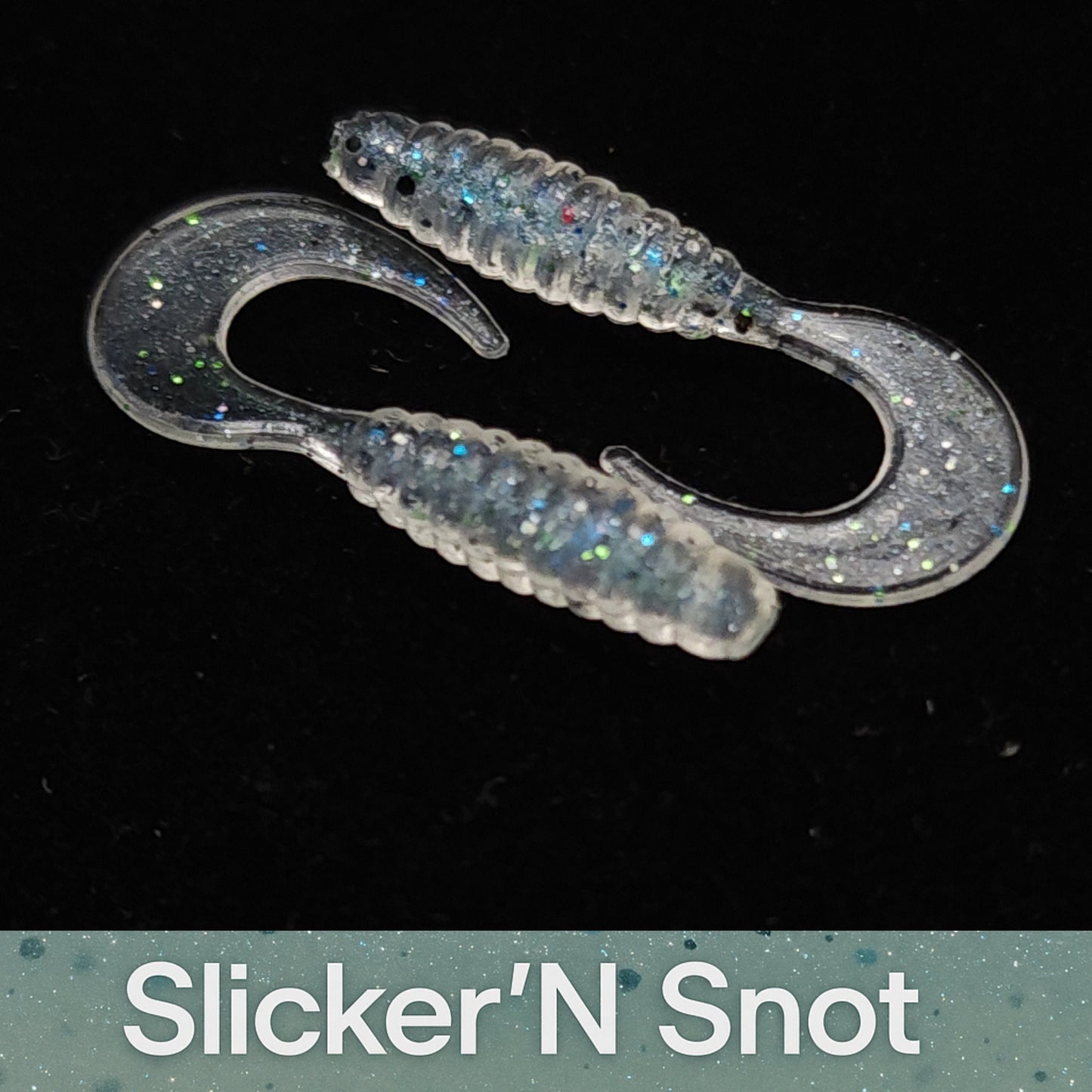 Jar of 1" Micro Curl Tail Grub "The Tennessee Twister"