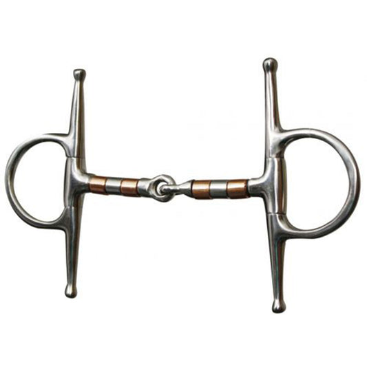 Showman stainless steel full cheek snaffle 255691