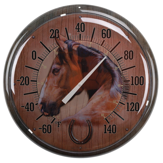 Country Side Peaceful Gaze Metal Thermometer 41231
