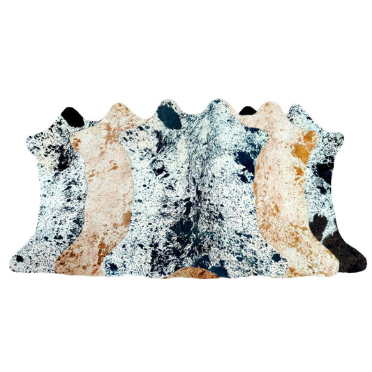 Mini Salt and Pepper Hair on Cowhide Rug - 7-9 Sq. Ft 5072