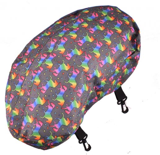 Showman Unicorn printed nylon cantle bag made of sturdy nylon material 66-6428-U