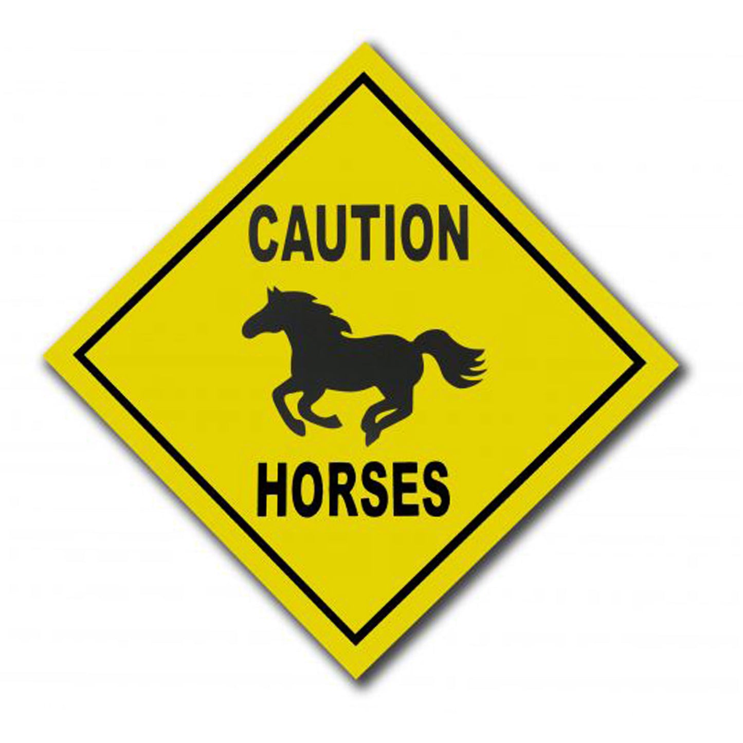 "CAUTION HORSES" 31" sign 72H7790