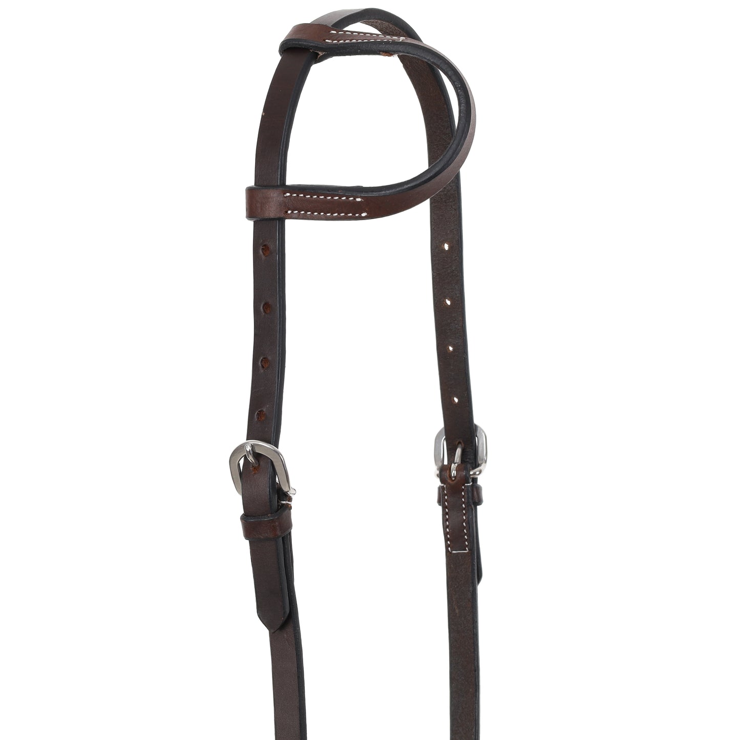 Showman Dark Oiled Argentina Cow Leather One Ear Headstall 89781