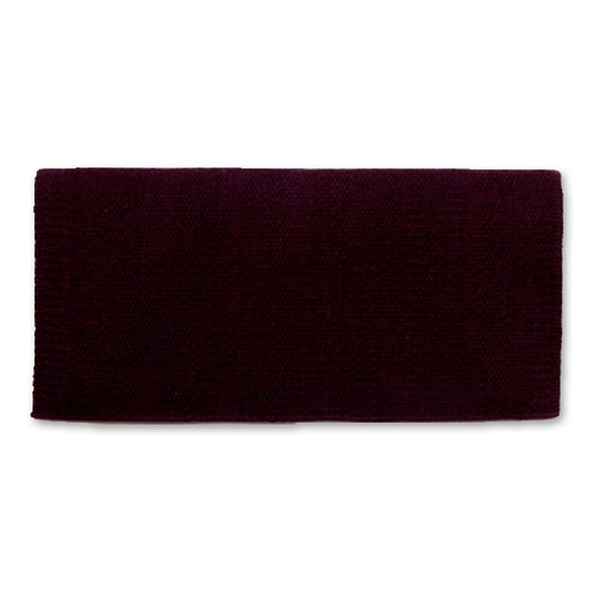 1314-34 San Juan Solid Aubergine 36x34 New Zealand Wool Saddle Blanket AUBERGINE