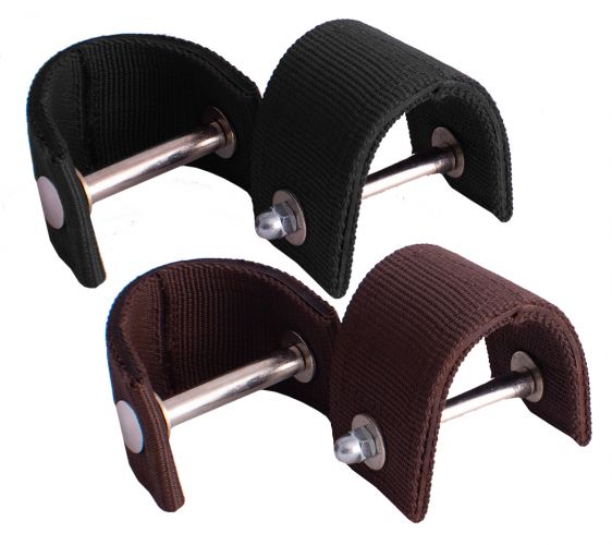 Showman 3" Nylon Stirrup Turners - Brown 99ST