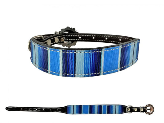 Showman Couture Dark oil leather dog collar DC-104