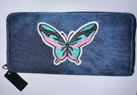 Denim Butterfly Wallet