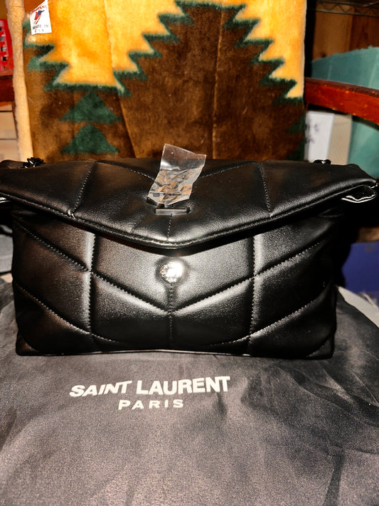 Saint Laurent Loulou Toy YSL Puffer Leather Crossbody Bag