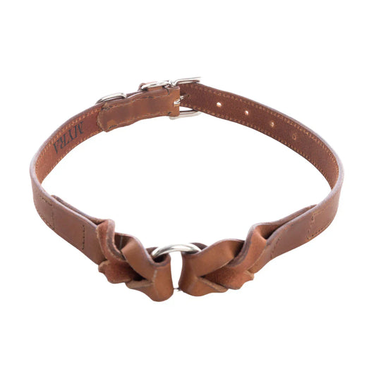Leather Topside Dog Collar in Brown
