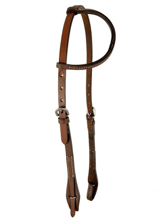 Showman Argentina cow leather single ear headstall M-502