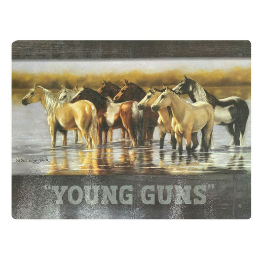 Tempered Glass Cutting Board - Young Guns VS-0166