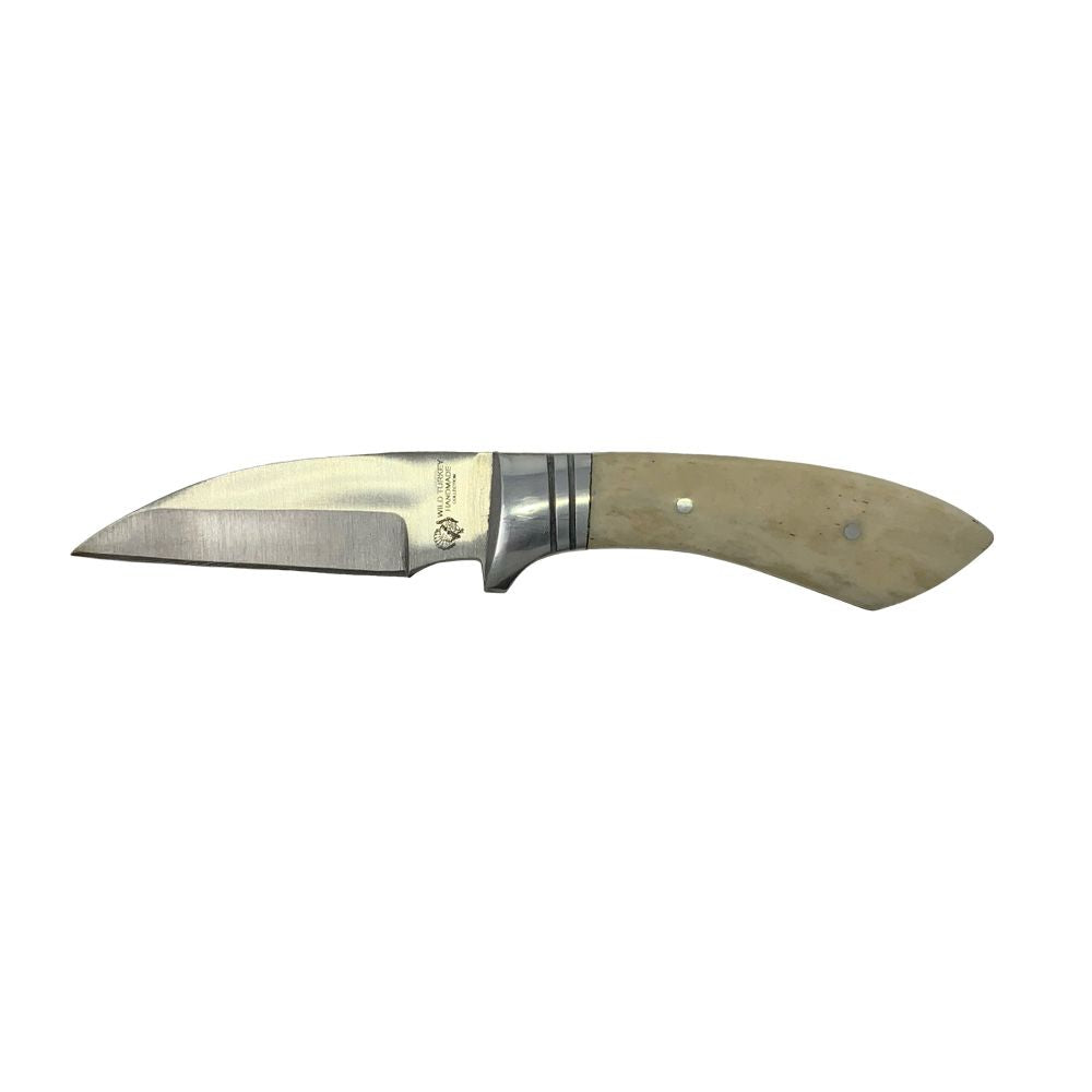 Wild Turkey Handmade Collection Skinner Blade Knife with Bone Handle WT-4025B