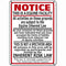 Equine Liability Tin Sign Warning Statute Horse Barn Stable 8''x12''