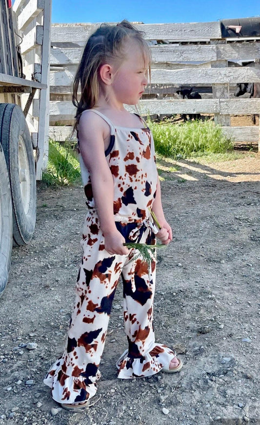Cow Print Outfit, Cowgirl Jumpsuit