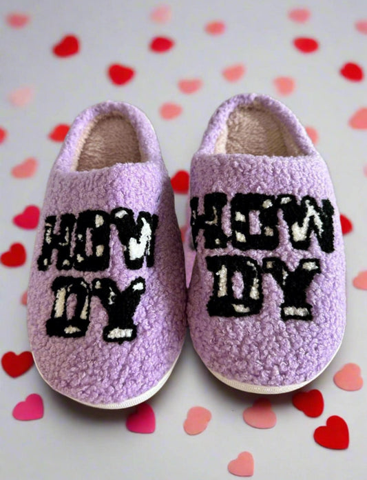 Howdy Cowgirl GIFT, Western Slippers
