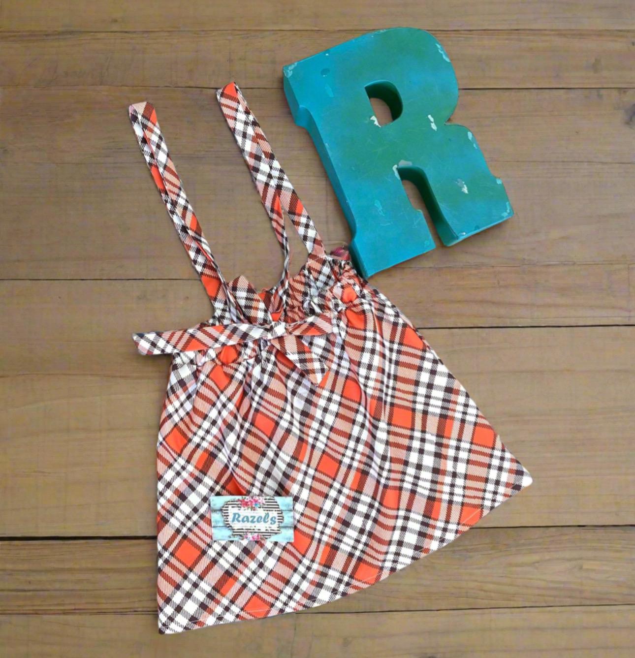 Toddler Girl Thanksgiving Outfit – Thankful Pumpkin Shirt & Fall Plaid Skirt | Cute Thanksgiving Clothing