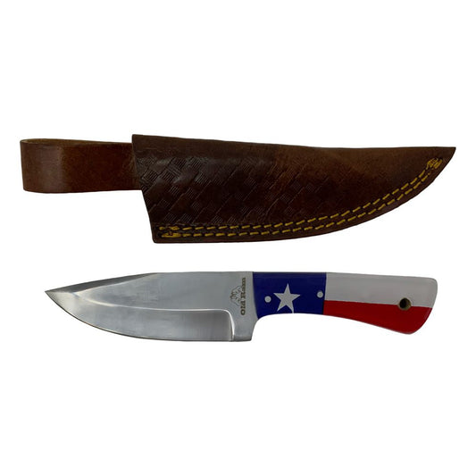 Old Ram Handmade Texas Flag Hunting Knife OR-234