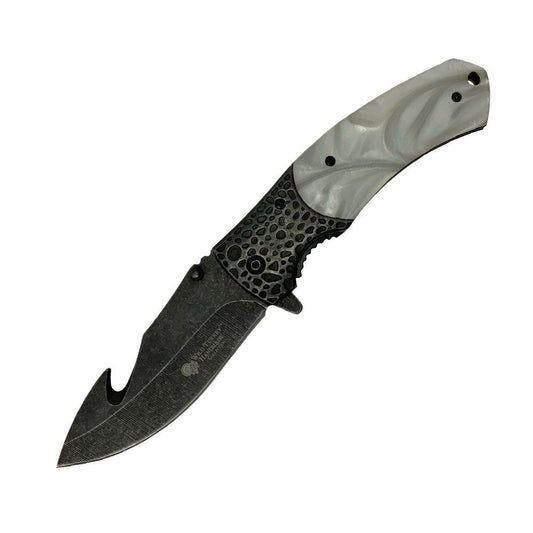 Wild Turkey Handmade Collection Pearl Gut Hook Folding Knife WT-5016WH